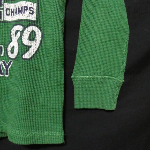 CHILDREN'S PLACE | medium 7/8 | Green Waffle Knit Long Sleeve Graphic Shirt - Picture 8 of 16